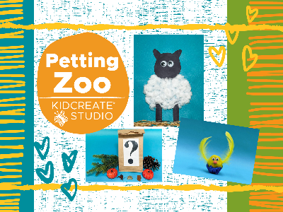 Kidcreate Studio - Chicago Lakeview. Toddler & Preschool Playgroup- Petting Zoo (18 Months-5 Years)